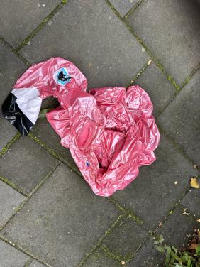 Opblaas flamingo