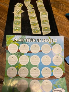 Zegels Lidl (17) voor Bosmini-knuffels, nog 1 voor volle kaart!