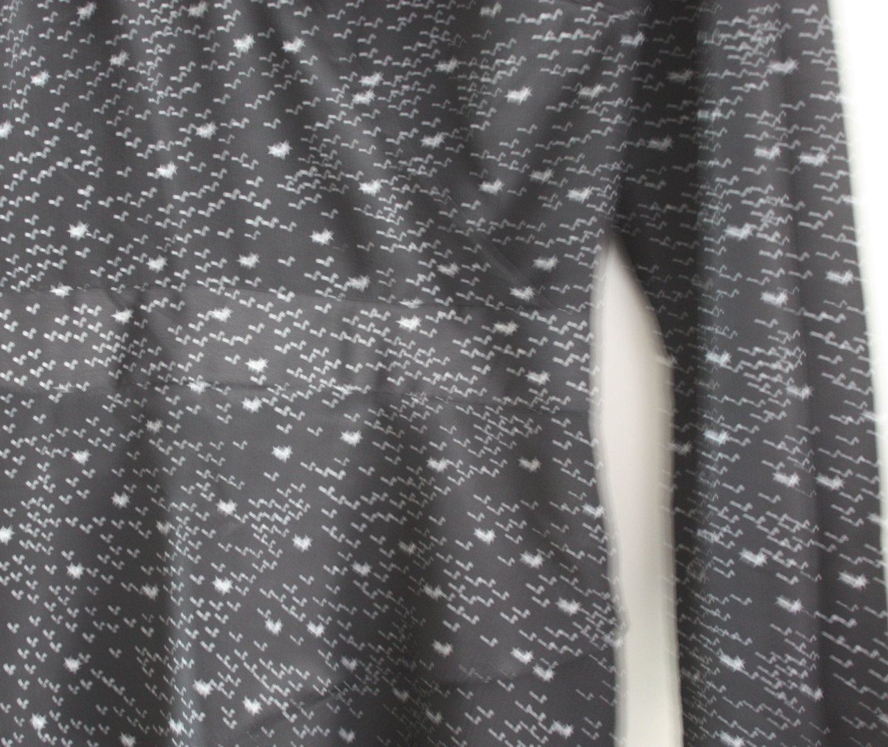 Zwart wit jurk met sterretjes print  maat xs