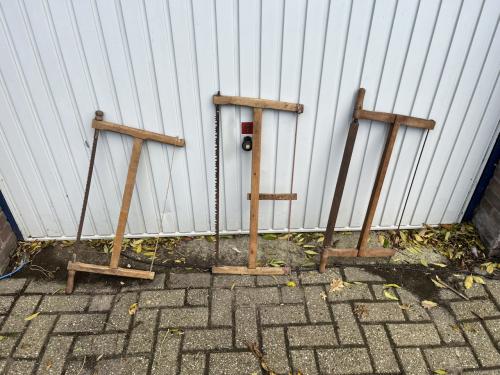 Spanzaag - trekzaag antiek