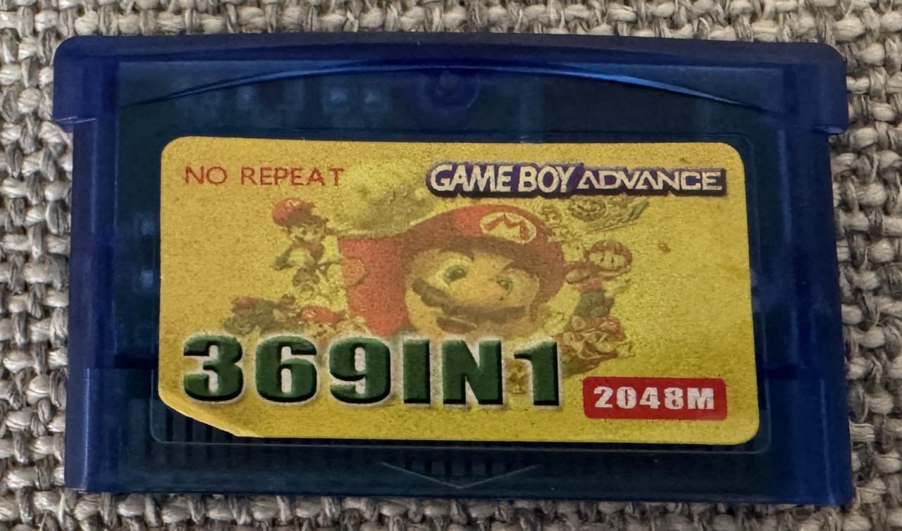 Nintendo Game Boy Advance | zwart | 369-in-1 game