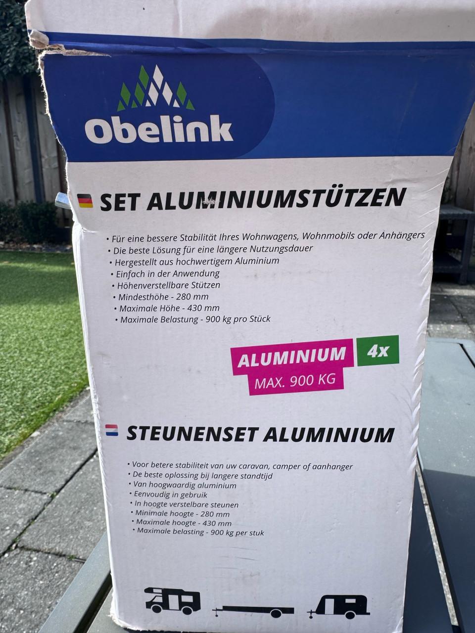 Aluminium steunset camper