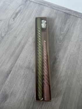 2 lange kaarsen van Countryfield