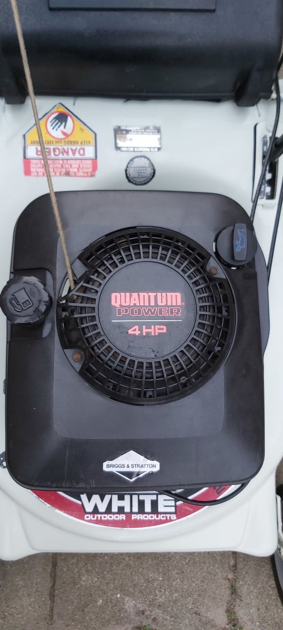 White outdoor products 21 grasmaaier zo goed als nieuw