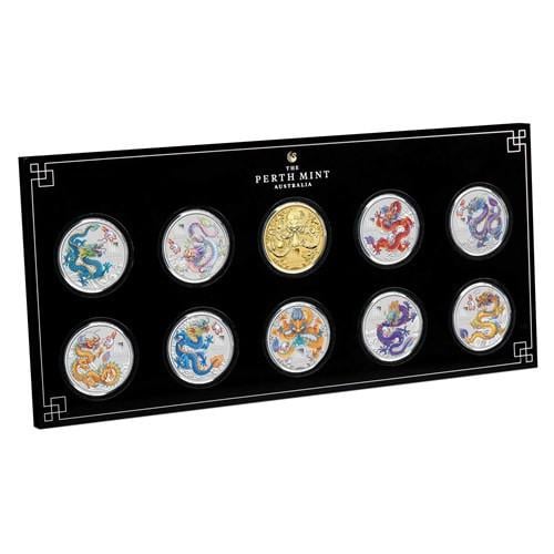 Set Perth Mint Dragon 2024 Lunar!