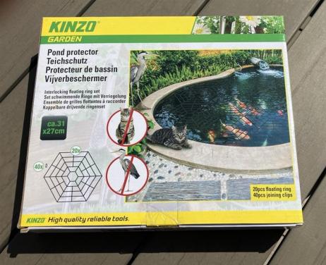 Vijverbeschermers tegen reigers en katten