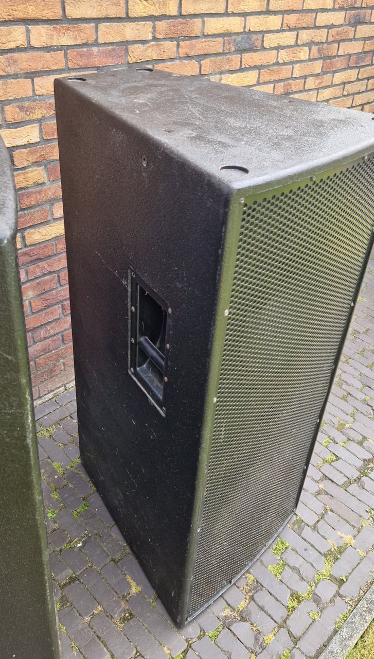 2x passieve subwoofers dubbel 15 inch 600 watt met FANE speakers.
