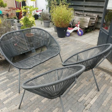 Tuinset antraciet