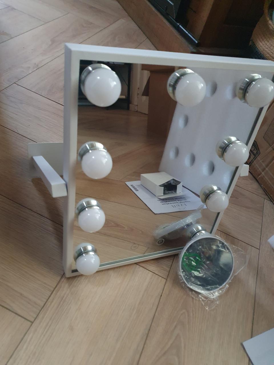 Hollywood Spiegel met licht • Make-up spiegel LED • Dimbaar • 36×30 cm
