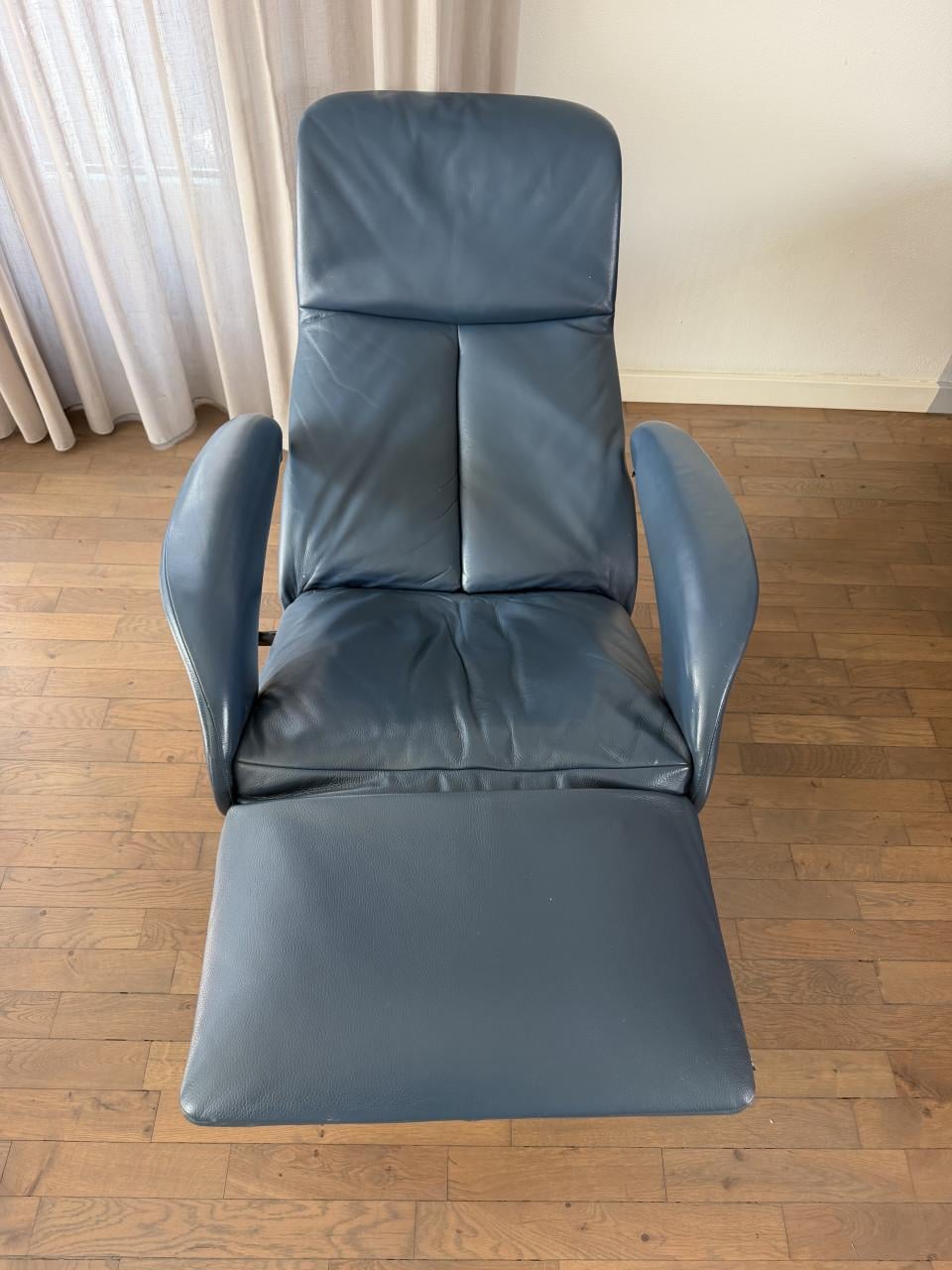 Jori Symphony relax fauteuil in blauw leer