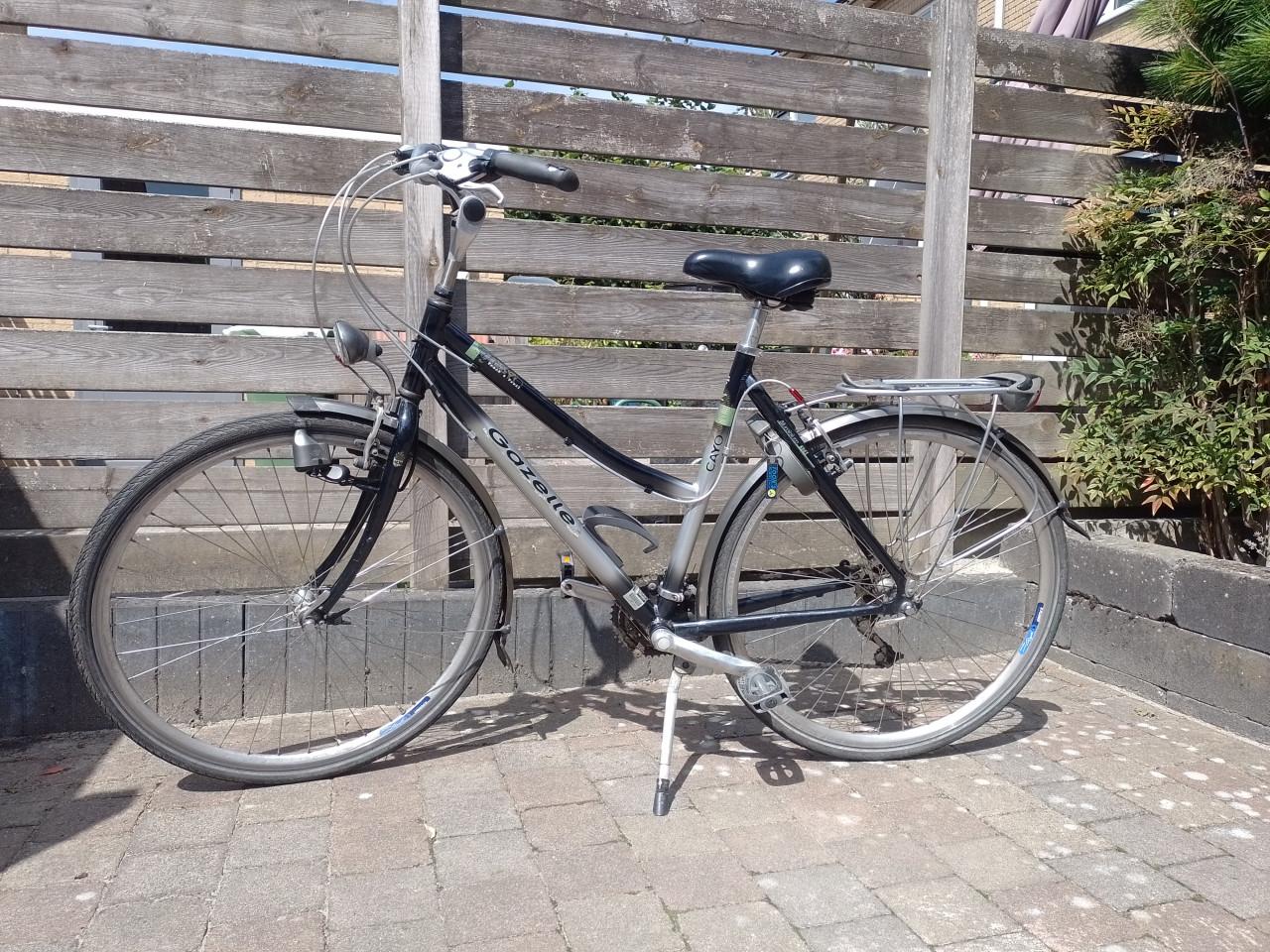 Gazelle Cayo damesfiets zwart/zilver