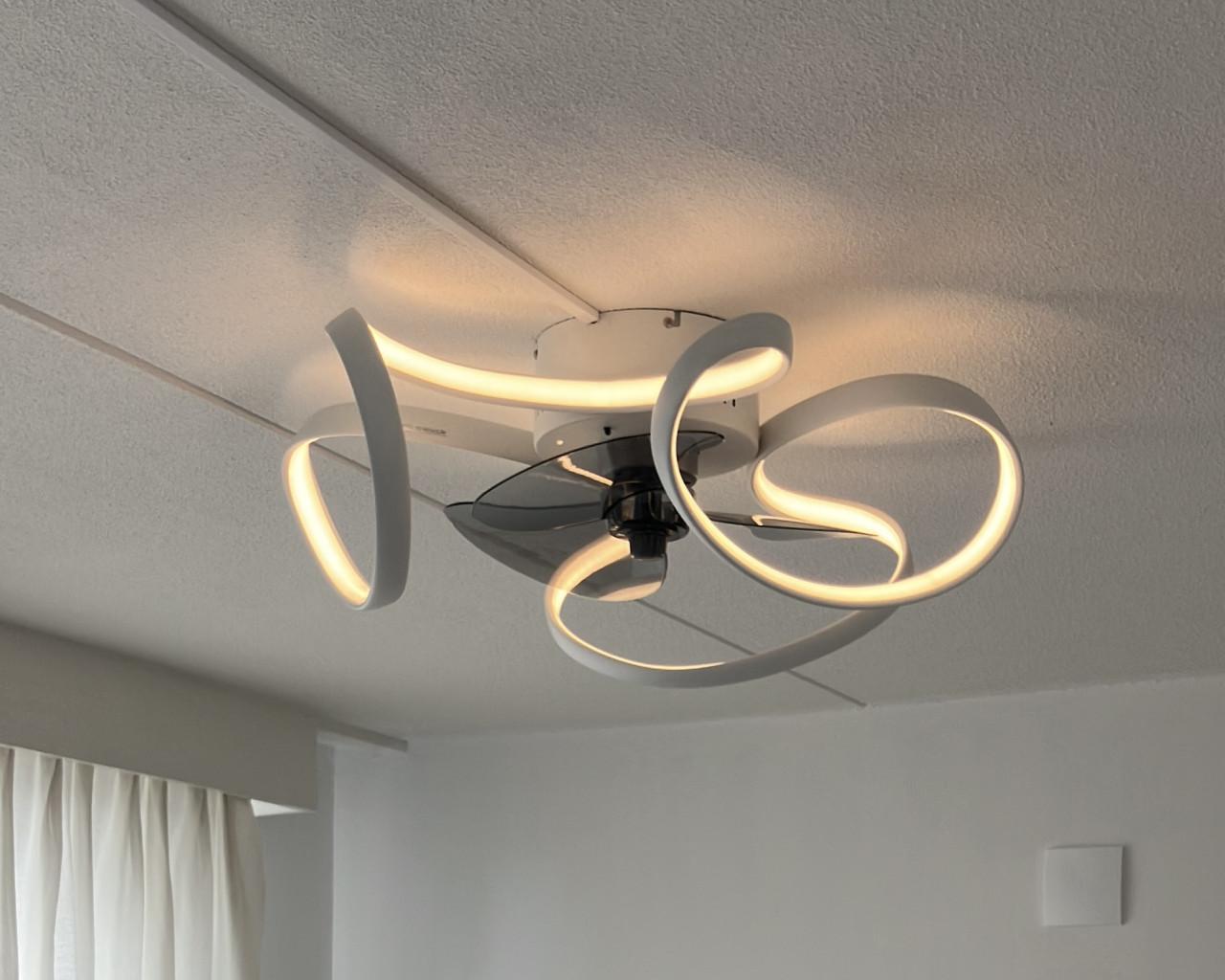 Qazqa Mandy Fan White - Plafondventilator met verlichting