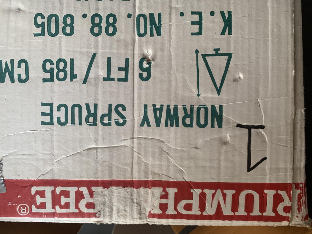 Kerstboom 1.85 m Triumph tree ( intratuin)