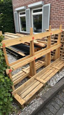 Glasbok pallet voor transport