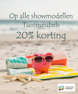 20% op alle tuinmeubels uit voorraad