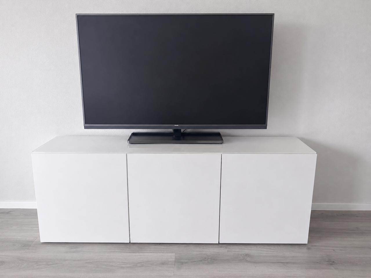 IKEA Besta TV meubel hoogglans wit