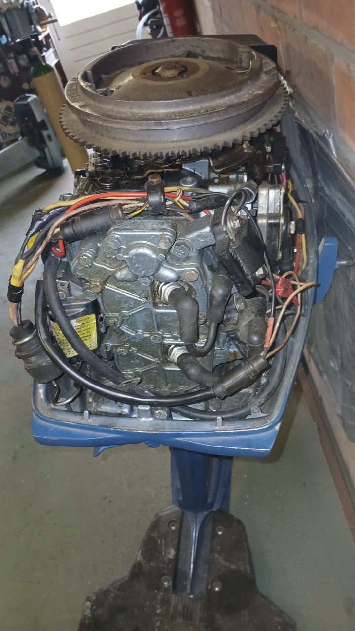 35pk evinrude kortstaart electric commercial