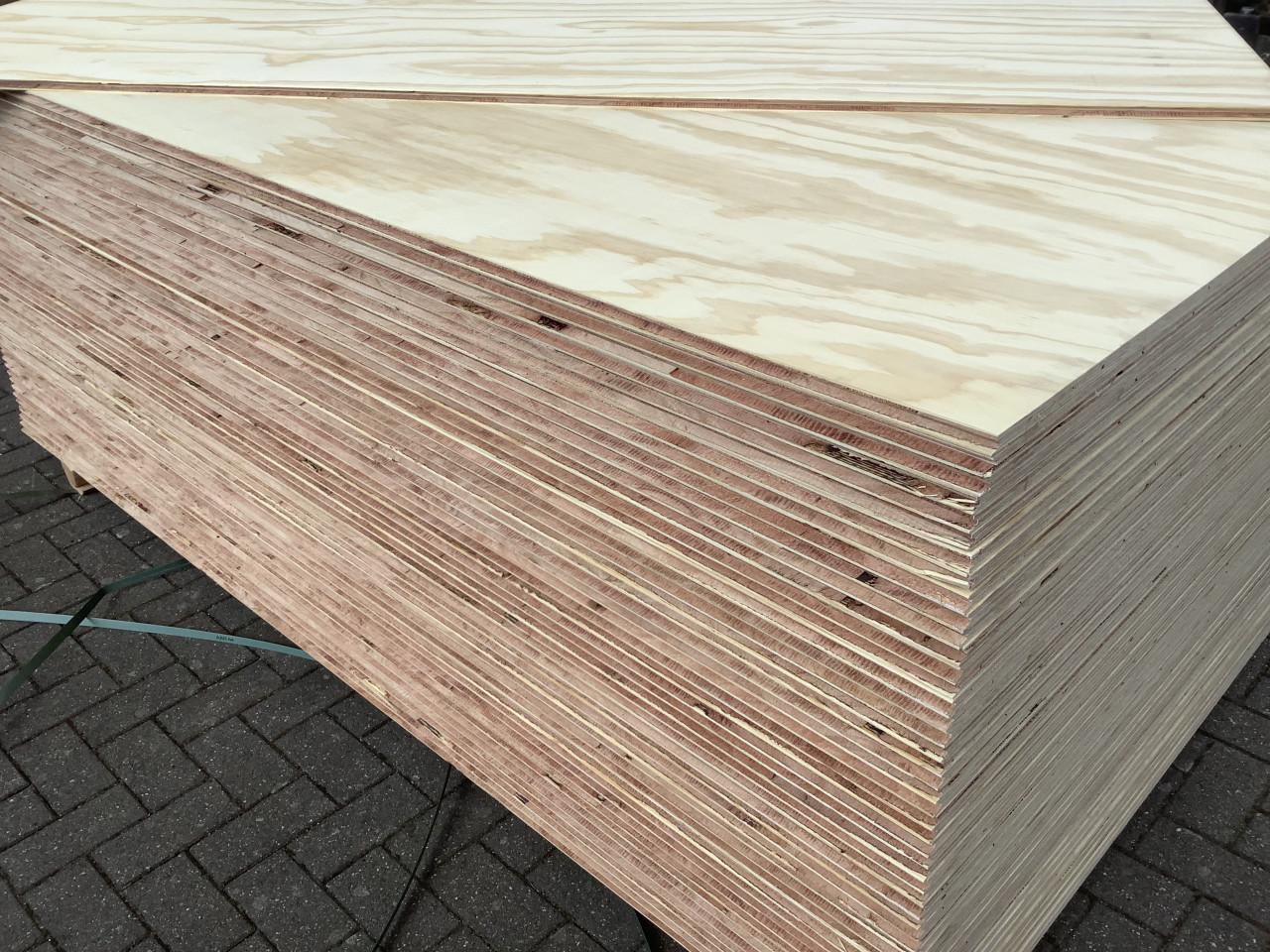 Nieuwe zichtwerk Underlayment platen 18mm 122x244 mes en groef
