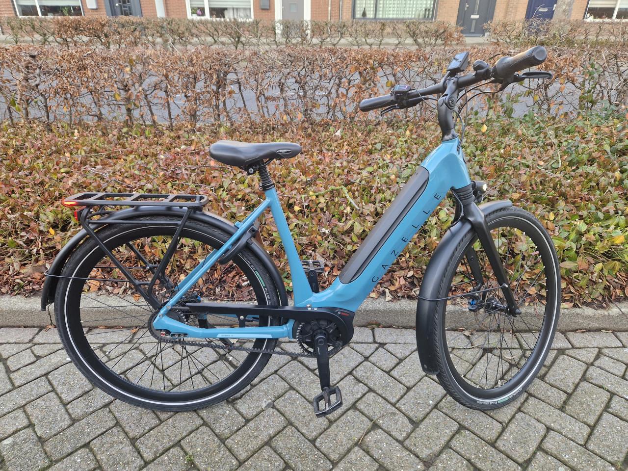Schitterende Gazelle elektrische heren fiets met Shimano middenmotor