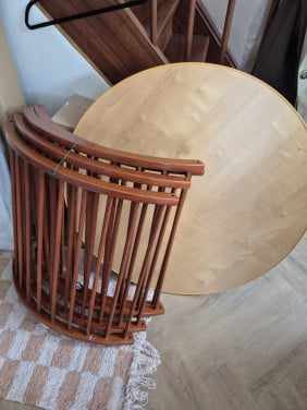 Ronde babybox op wieltjes