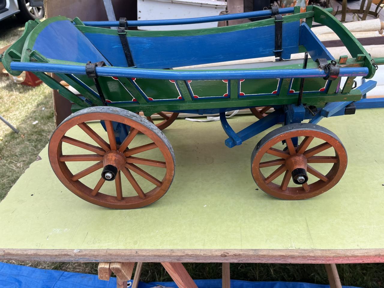 Houten Boerenwagen miniatuurmodel