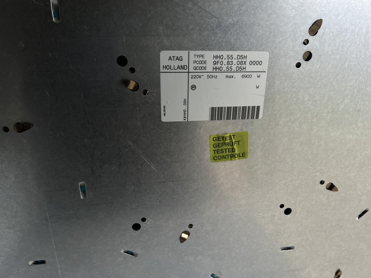 ATAG vrijstaand 4 pits keramisch Kookplaat met preilex stekker