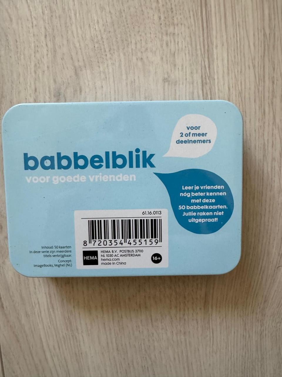 Spel bebbelblik om met goede vrienden te spelen
