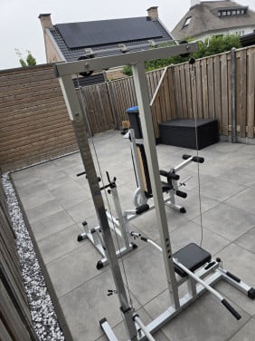 Gorilla Sports latpulley en halterbank