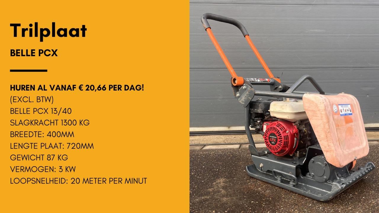 Mini graafmachine minigraver huren