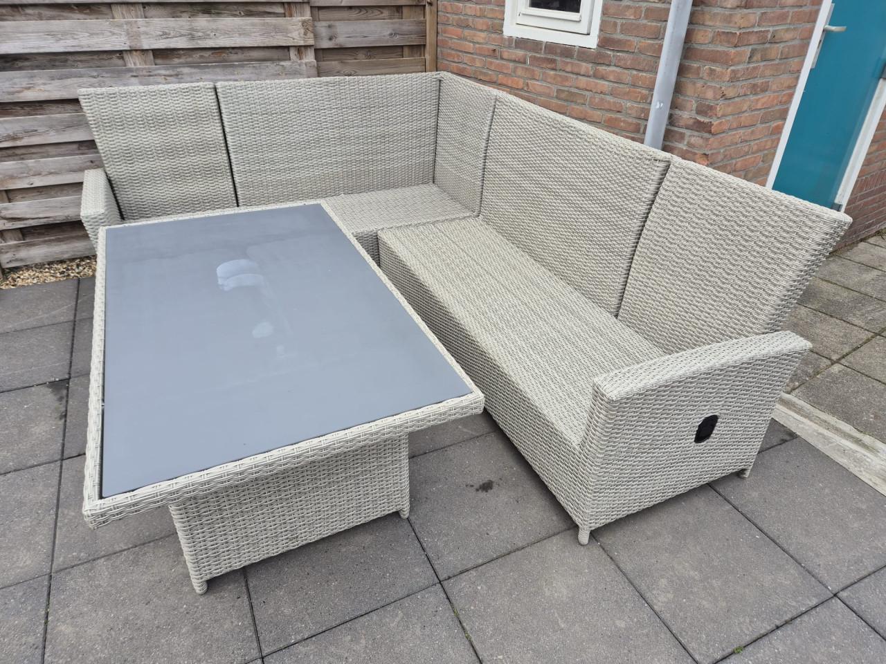 Verstelbare Dining Loungeset 260 x 210 cm (Bezorging mogelijk)