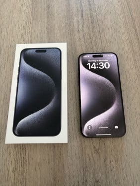 IPhone 15 Pro Max 256GB Blauw, compleet met bon en doos