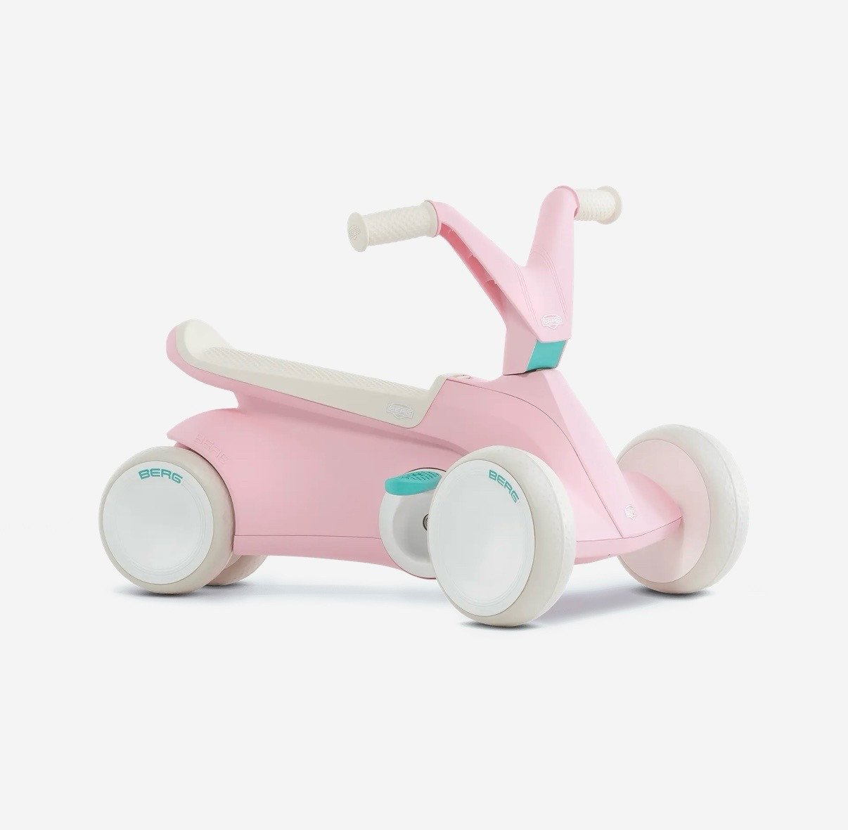 BERG GO loopfiets met trappers, roze