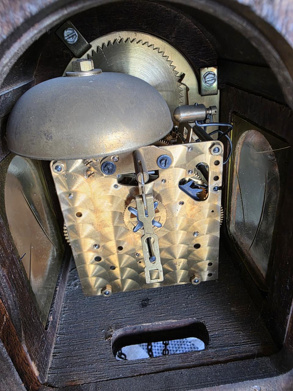 Vintage Sallander wandklok, geproduceerd Nederlandse klokkenfabriek Warmink