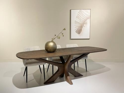 DEENS OVALE EETKAMERTAFEL