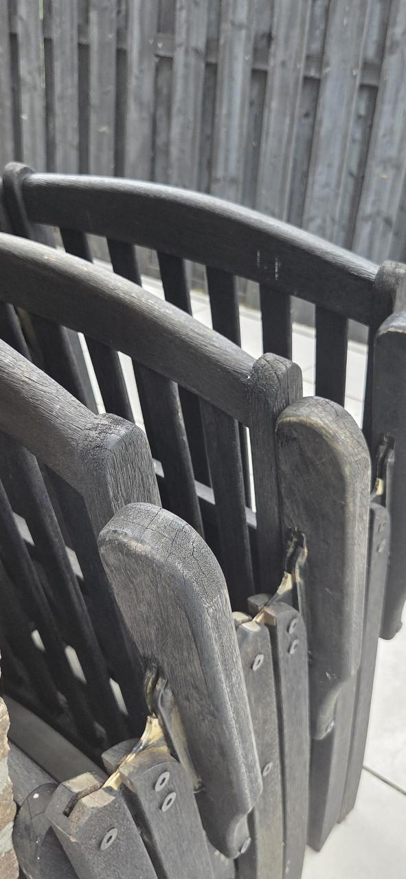 Houten tuinstoelen