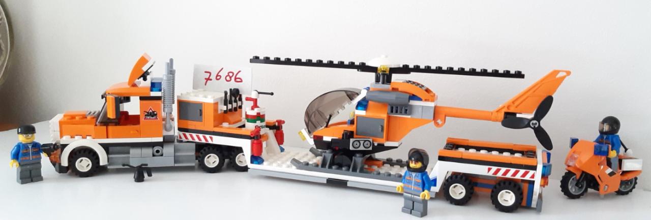 LEGO City 7686: Helikoptertransport met 3 minifiguren