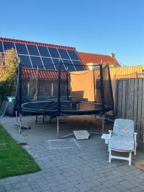 Salta trampoline diameter 4,2 m met reseveonderdelen