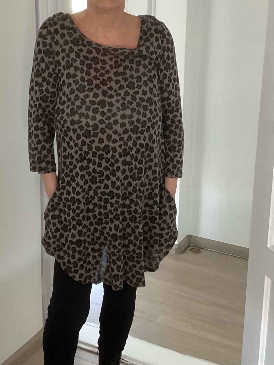 Nieuw tuniek panterprint maat xl