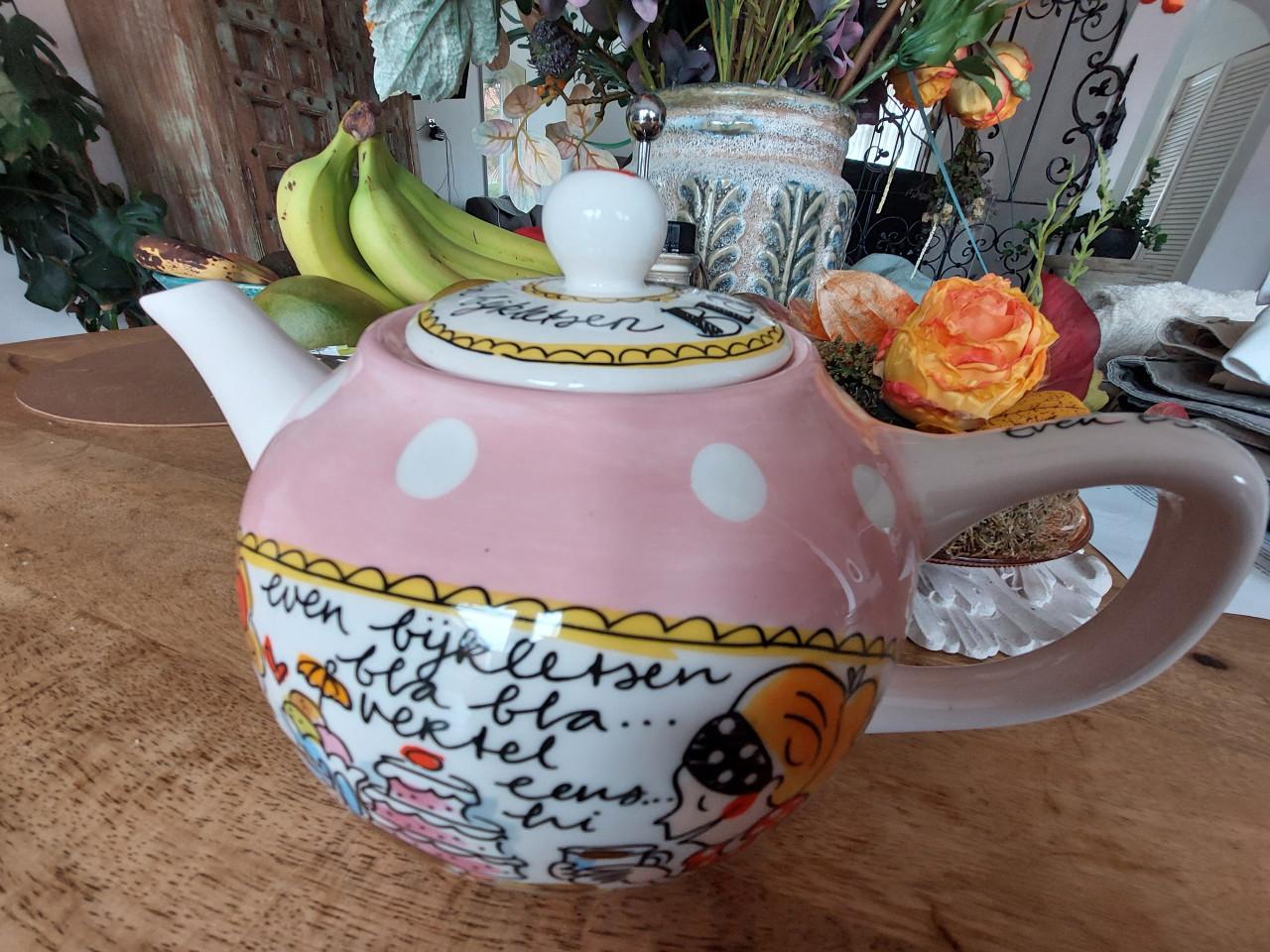 Roze theepot Amsterdam Blond
