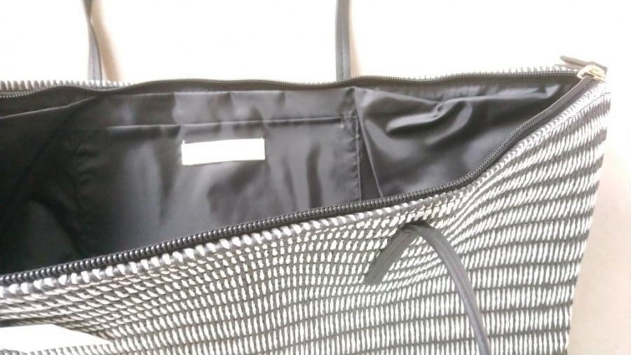 H&M strooien tas shopper zwart-wit - NIEUW