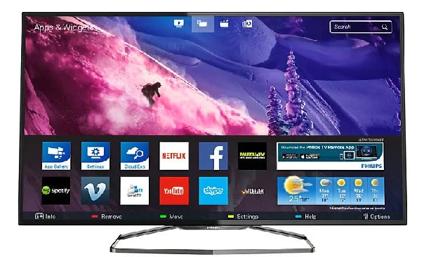 Philips 40 inch 102 cm Full HD Smart 3D Ambilight zorgt voor mooi sfeer