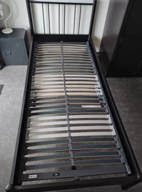 Metalen bed 90x210 incl. lattenbodem