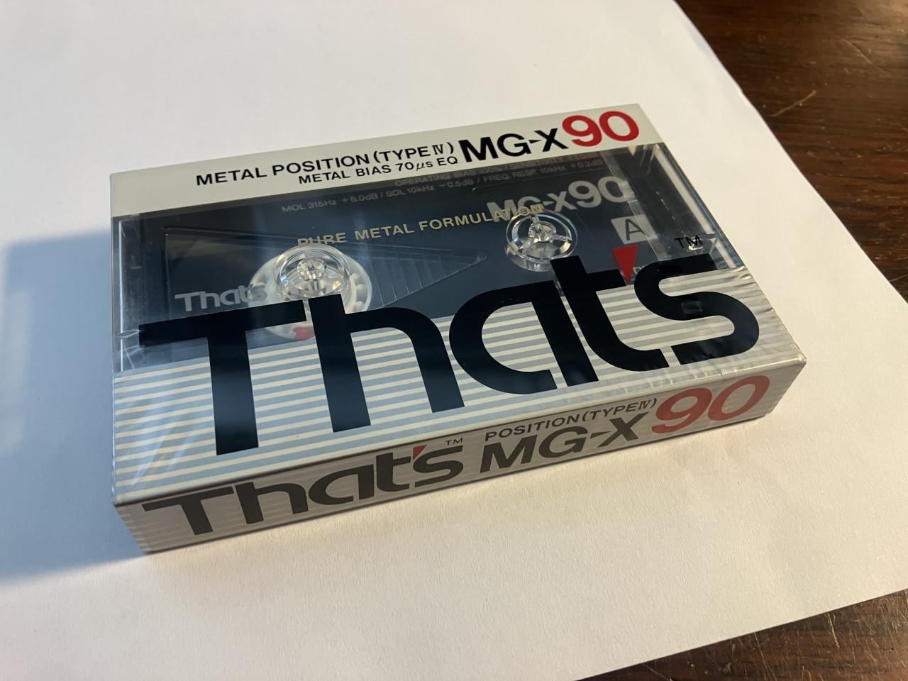 4x muziekcassettes gesealed Sony Metal-XR90 That's MG-X90 e.a.