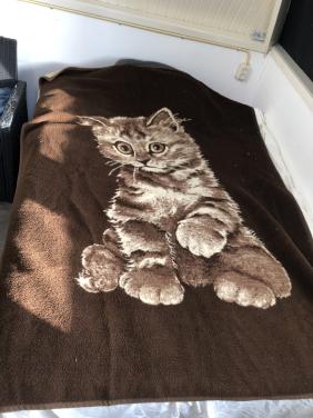 Vintage retro deken POES