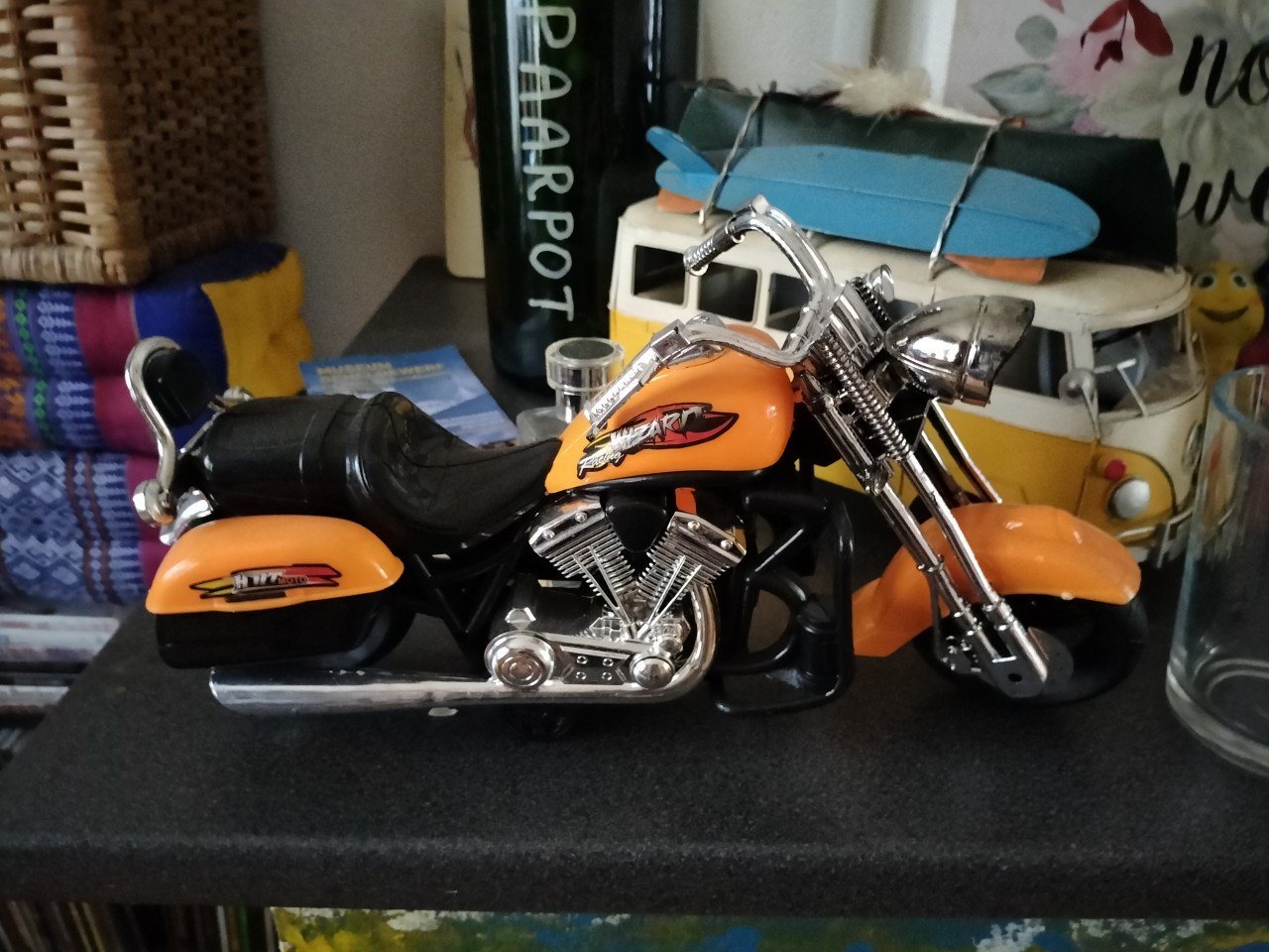 Plastic Harley motor