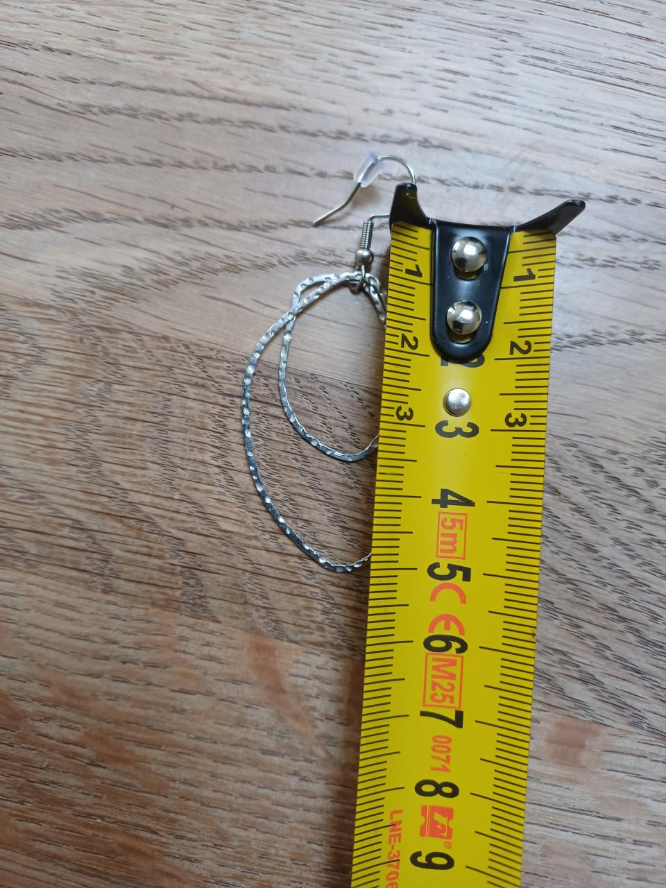 Leuke zilverkleurige oorbellen/hangers van Zusss