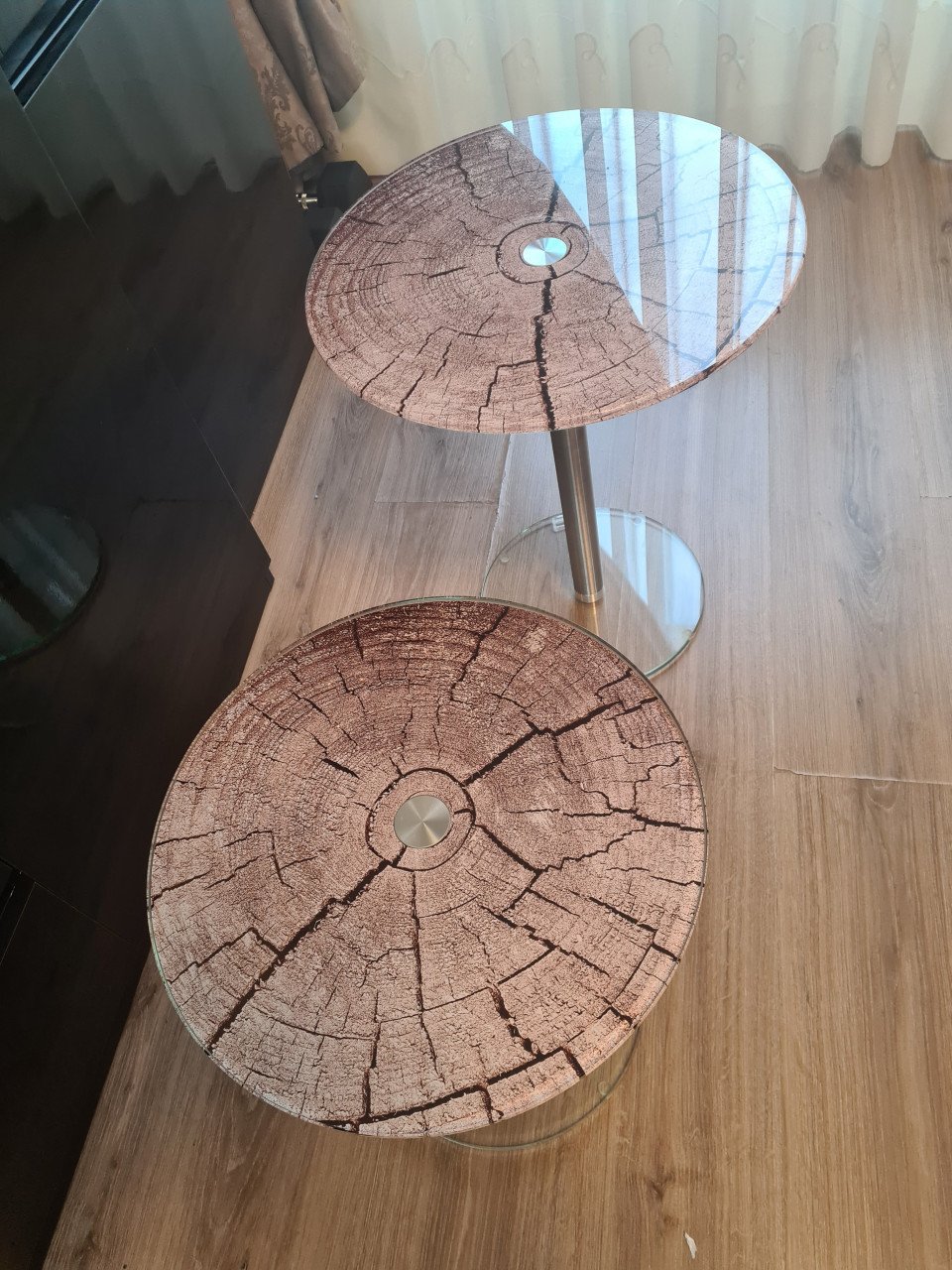 Bijzettafel  mini helder glas