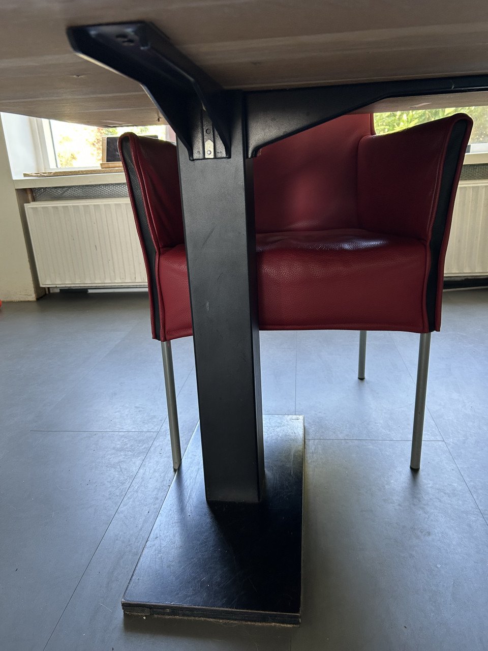GRATIS  industrieel onderstel eettafel