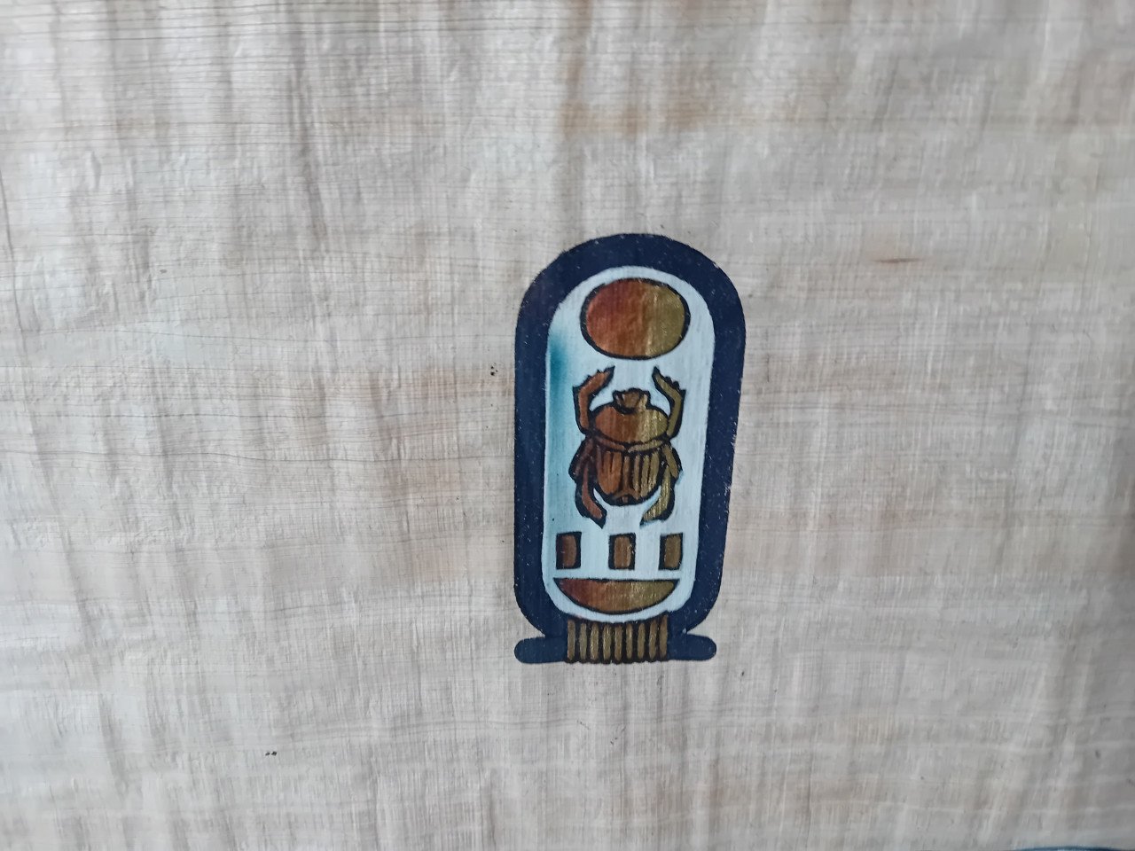 Egyptische tekening op papyrus