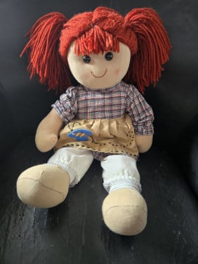 Vintage stoffen Dilka pop 43 cm